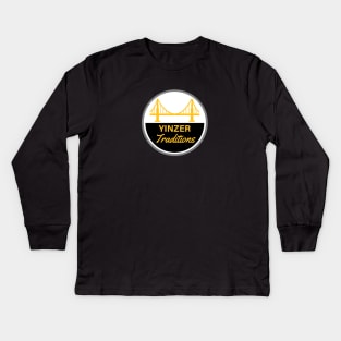 Yinzer Traditions Bridge Patch Kids Long Sleeve T-Shirt